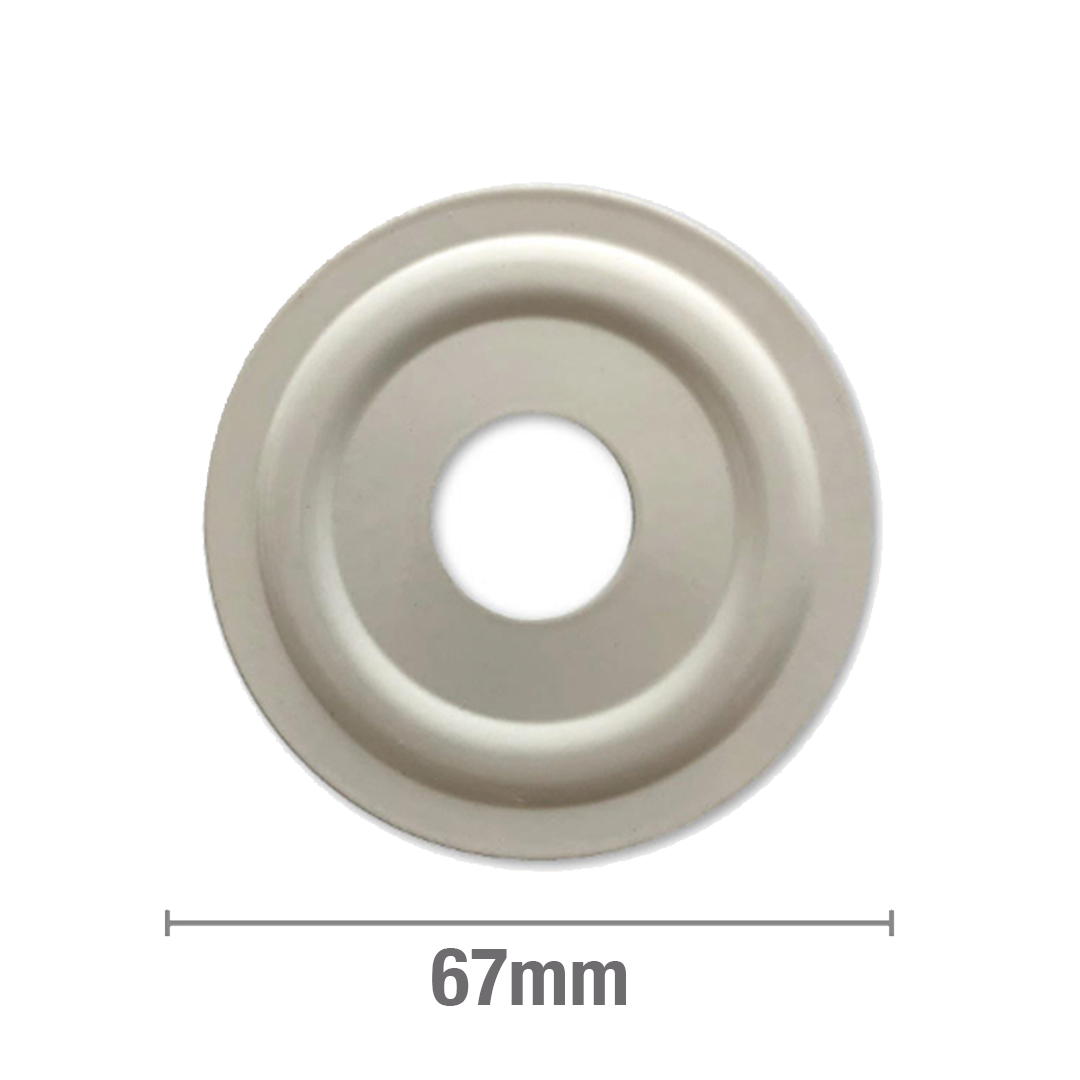 Cover Plate Ivory Metal 12 Bsp Flat Per 1 Plumbers Choice 5020