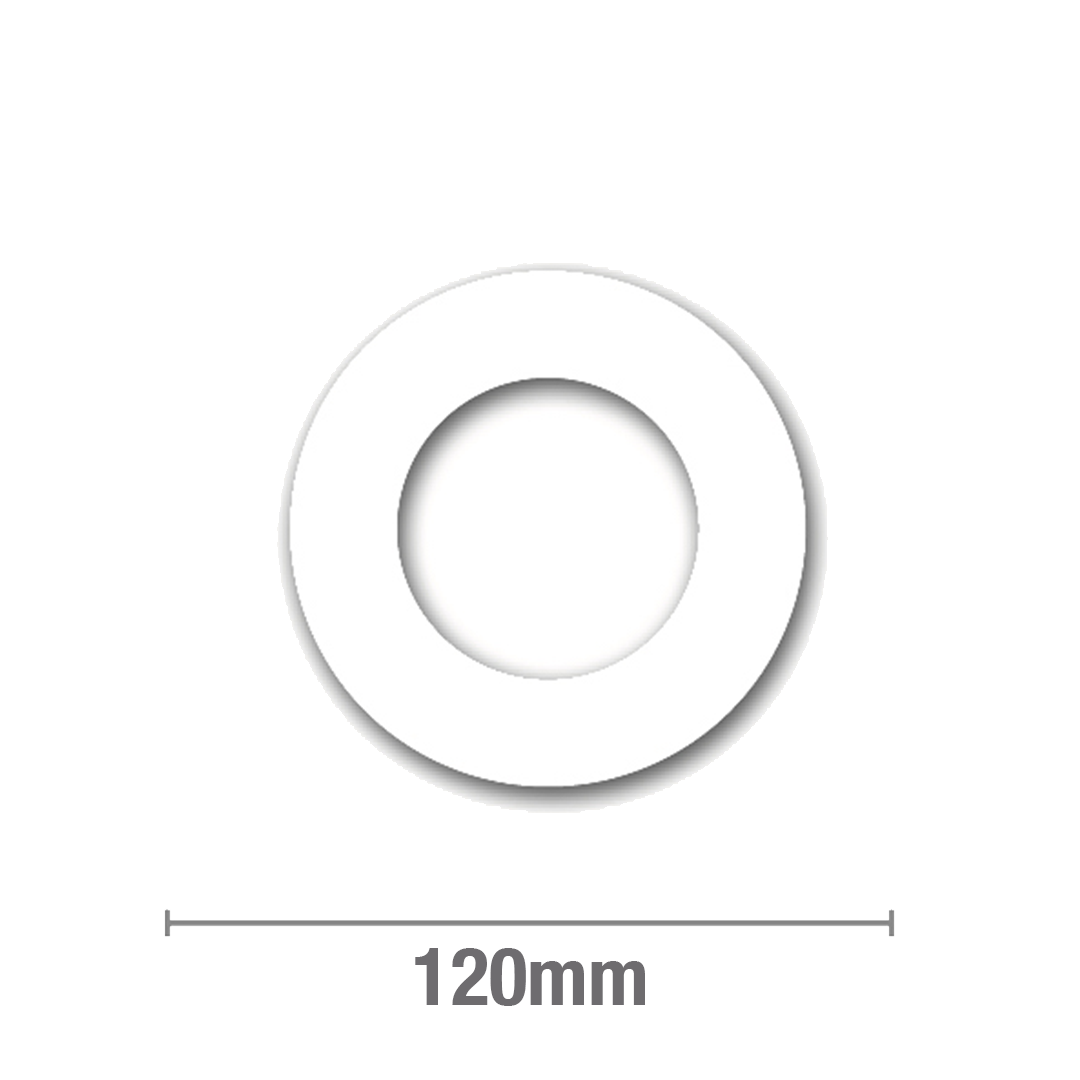 Cover Plate White Plastic 65mm PVC Per 10 - Plumbers Choice